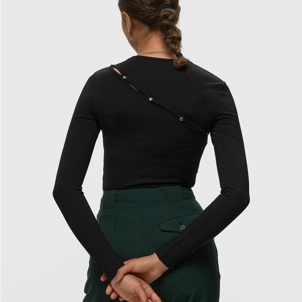 Samsoe Long Sleeve Cut-out Women's Top - Picture 7 of 7